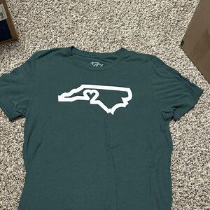 Green T-Shirt with White State Outline